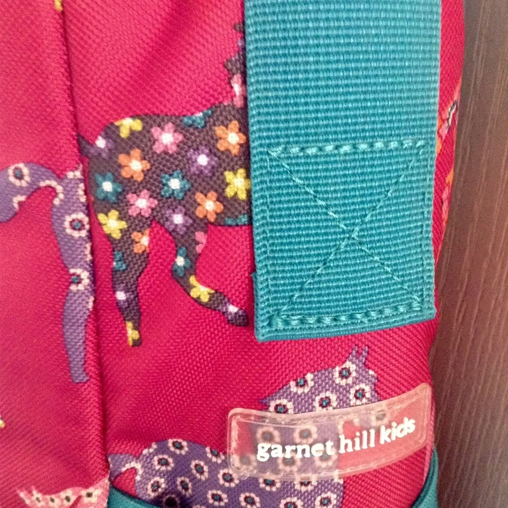 NWT Garnet Hill Kids Messenger Bag with Pony Print - Picture 5 of 8